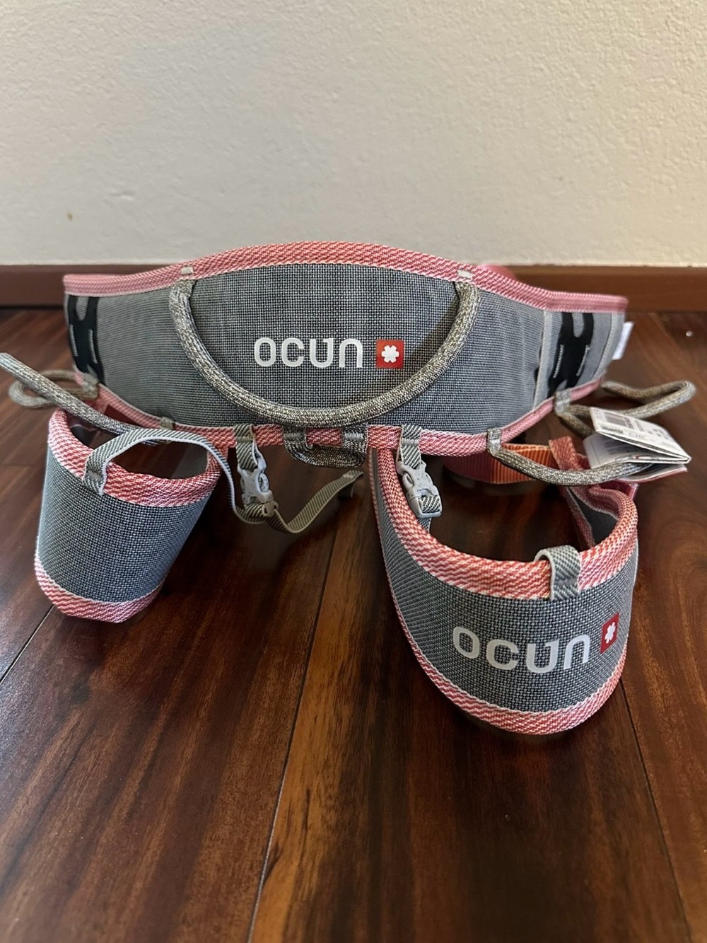 Women's Gray & Pink Climbing Harness